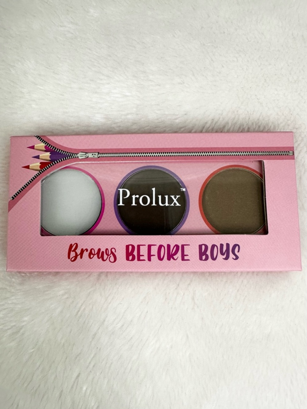 Prolux Brows Before Boys Kit Clear Gel Medium Brown Pomade Medium Brown Shadow
